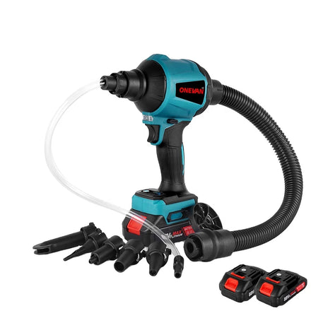 88VF 1000W Cordless Blower 40000RPM with 1.1m/min Airflow & 2.8N Suction 5 Nozzles DIY for Makita 18V Battery