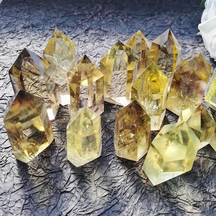 High Quality Crystals Obelisks Healing GemStone Pillar Point Clearly Citrine Tower for Meditation