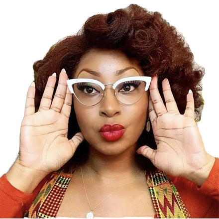 Trendy 2026 Luxury Cat eye Women Eyewear Female Metal TR90 Blue Light Blocking UV400 Optical Frame