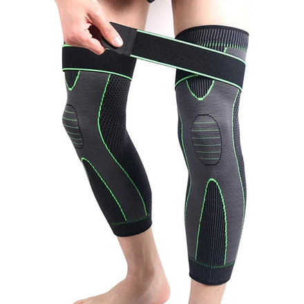 2025 New Functional Knee Brace Silicone Running Compression Performance Anti-collision Nylon Knee Sleeve