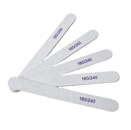 Professional Straight Manicure Pedicure Double-Sided Nail Tools 100/180 Nail File