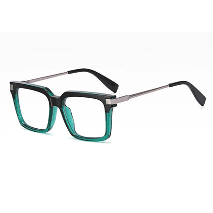 SPARLOO 2371 TR90 Alloy Custom logo square Glasses Rectangle TR90 Anti Blue Light Optical Frames Eyeglasses for Men 93397