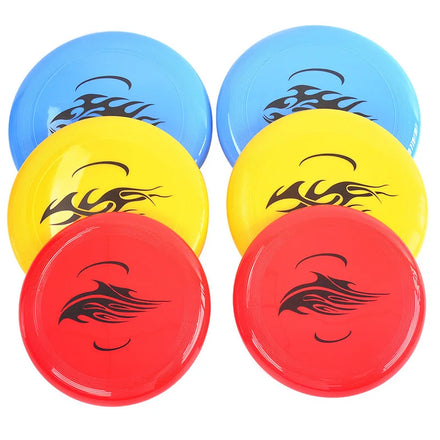 DM 6-Piece ABS Plastic Flying Disc Set-Sport Disc for Beach Backyard Lawn & Park Use-Great for Ages 8+