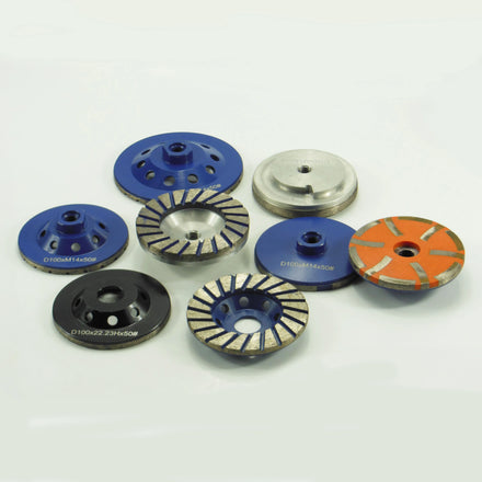 Professional Grade Fullux Diamond Cup Abrasive Disc High Sharpness Long Tool Life 3-Year Warranty 100/125mm Diameter for Granite