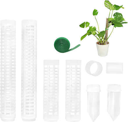 Stackable Plastic Transparent Moss Pole for Indoor Plants