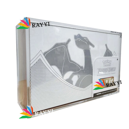 RAY YI Acrylic Display Case for Pokemon Charizard Ultra Premium Collection
