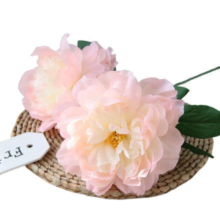 Wholesale 2 Heads Faux Peonies Silk Artificial Flowers Peony Bulk for Home Decorations
