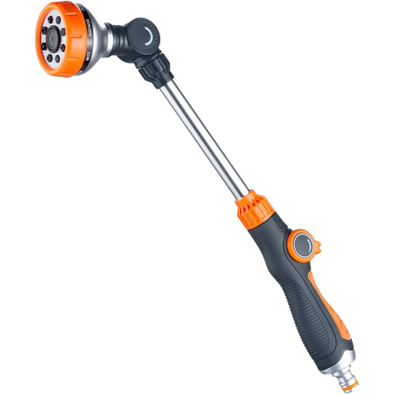 BLUEBIRD BB-6102 Heavy Duty Garden Water Hose Nozzle ABS Plastic 8 Pattern Lances Variable Spray 150 psi Multi-Function Flow