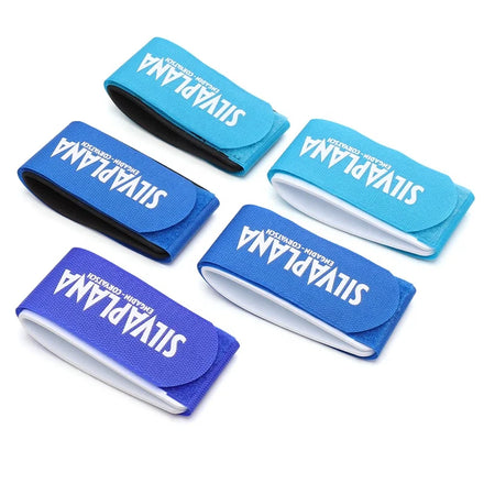 100% Nylon Eco-Friendly Self-Adhesive Ski Carry Strap with Custom Logo Printing Hook and Loop Snow Ski Strap