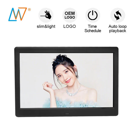 Slim 10 Inch HD Video Indoor Display Screen Media Player Advertising Machine LCD Digital Signage