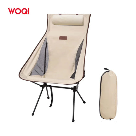 Woqi Aluminum Portable Position Adjustable Beach Moon Rocking Camping Chair for Park Garden Yard