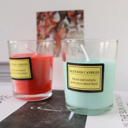 Custom Logo Private Label Handmade Luxury Soy Wax Candles in Glass Jars for Holiday Father's Day & Bars