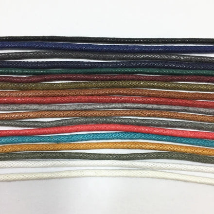Manufacturer Custom Braided Leather Waxed Cotton Drawcord Waterproof Eco-Friendly High Tenacity 16 Strand Custom Bags Shoes