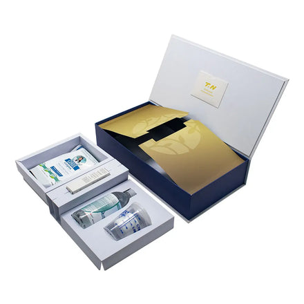 Custom High-End Luxury Magnetic Rigid Gift Box Embossing Matt Lamination Recyclable Packaging for Nutritional Supplements