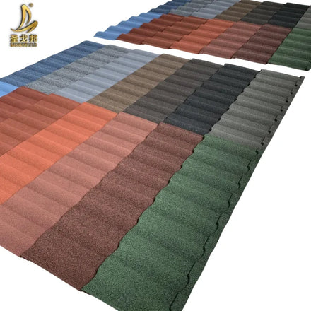 Metal Roofing Sheets High Quality 0.4mm Stone Coated Metal Roof Tiles Zinc Corrugated Roof Tiles