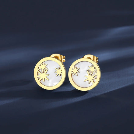SP-LAM Gold Plated Jewelry Geometric Stainless Earrings Wholesale Flower 14K Stud Designs Women's Earring