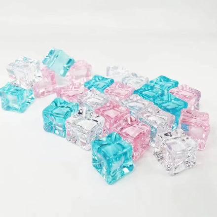 Colorful Artificial Ice Cubes for Bar Party Wedding Photography Props New Acrylic Plastic Lucite Beads