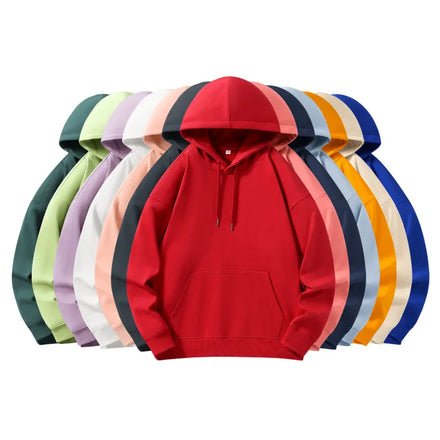Custom Printed Velvet Multicolor Long Sleeve Pullover Oversized Blank Crewneck Hoodie 5XL Thick Autumn