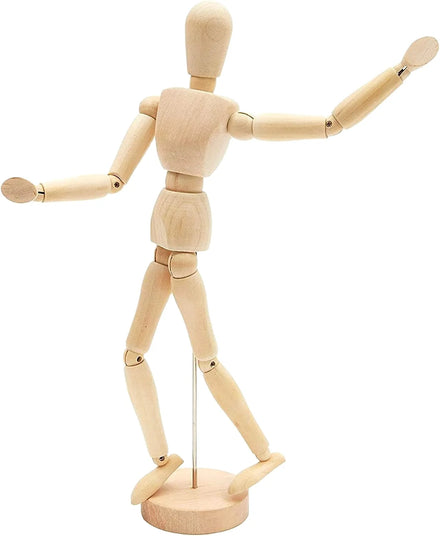 Tailai Artist Draw Painting Model Mannequin Jointed Doll for Art Drawing Human Figure Mini Wood Manikin Sketching Lay Figure