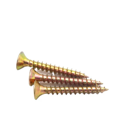 4mm 5mm 6mm 8mm Carbon Steel Zinc Plated Countersunk Flat Head Screw Torx Wood Screw Yellow -Zinc Self Drilling Screw