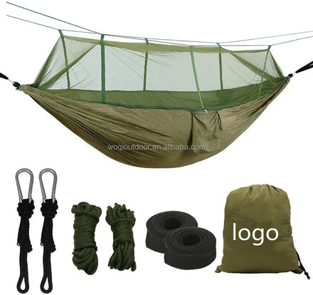 For WOQI Lightweight Portable Swing Parachute Nylon Hammock for Outdoor Camping