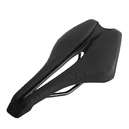 RIDERACE Bike Saddle Hollow Road Cycling Seat for Men PU Leather Popcorn Surface TimeTrial Racing Comfortable Shockproof Cushion