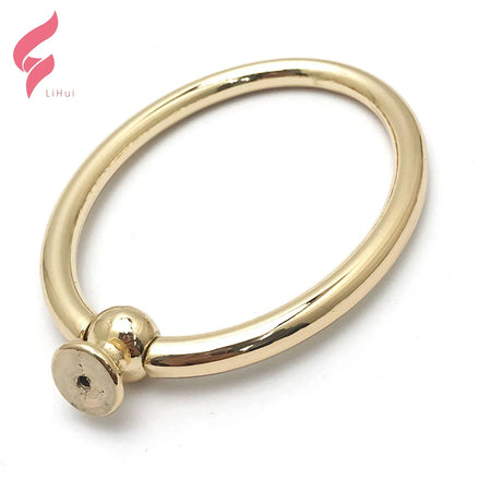 LiHui Hardware Trendy Resin Hook Ring Purse Strap Hanging Hanger Clasp Bag Handle for Handbags