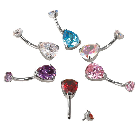 2022 the Latest Design Anodized Belly Button Body Piercing Jewelry Navel Ring