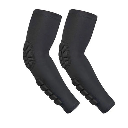 In Stock EVA Honeycomb Elastic Sports Protective Arm Compression Volleyball Elbow Pads Basketball Elbow Sleeves