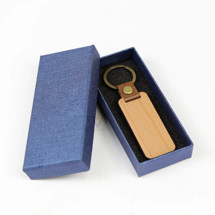 Top-Selling Classic PU Leather Wooden Key Chain Christmas Hot Men Gift Carving Text Custom Pattern Retro Business Car Keychain