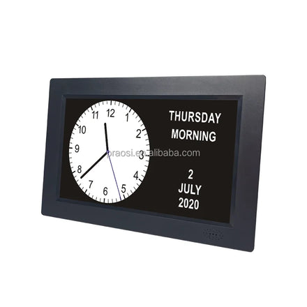 Shenzhen Factory Custom Talking Clock / Speaking Clock 7 8 10 12 13 14 15 Inch Visually Impaired Elderly Dementia Digital Clock