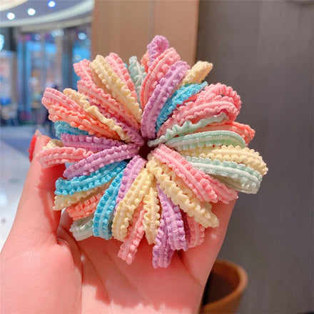 Set of 50 Candy Color Elastic Hair Bands for Girls & Babies Chic Headband Scrunchie Hair Accessories