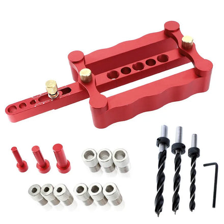 6/8/10mm 3-in-1 Straight Hole Punching Locator Vertical Pocket Hole Jig DIY Woodworking Tools Drill Guide OEM