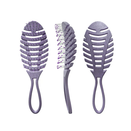 Wholesale Wet Original Hair Detangler Brushes Vent 360 Wave Vented Nylon Curly & Coily Paddle Detangle Brush Comb Set Box
