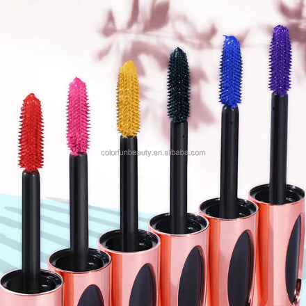 NO LOGO Mineral Colored Waterproof Fast Dry Gel Eyelashes Curling Lengthening Thick Makeup Blue Green Red Black Lash Extensions