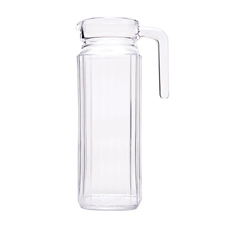Hxglass Water Kettle Summer Borosil clear 1.1L Glass Pitchers Jug with Lids for Cold and Hot Water