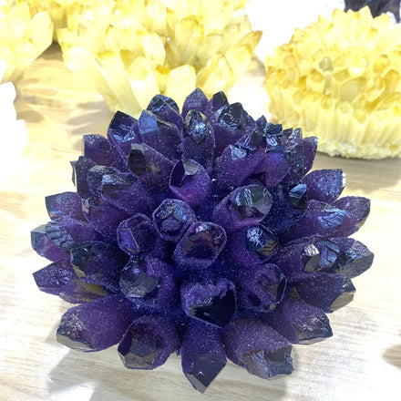 Wholesale Amethyst Ghost Crystal Clusters Large Purple Phantom Quartz Cluster for Fengshui