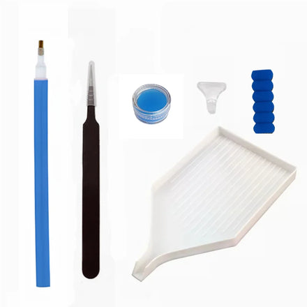 R-Toolkit Spot Wholesale Tool Kits for Diamond Painting Tweezers Tray Glue Custom Diamond Painting Accessories Tools