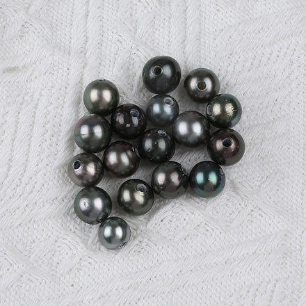 Tahiti Black 11-12mm Round Natural Loose Beads Seawater Pearl for Sale
