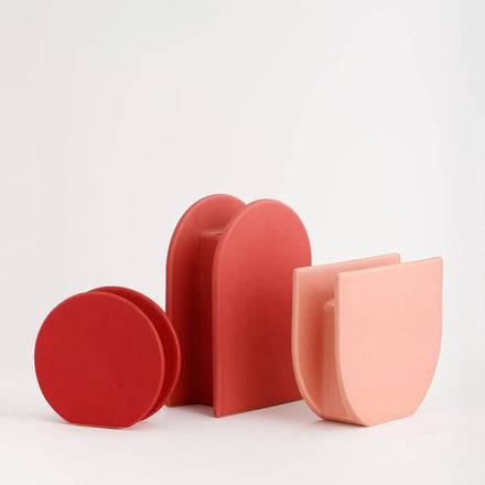 European Nordic Style Modern Home Wedding Centerpiece Creative Decor Vases Red Matte Ceramic Vase for Flower Decoration