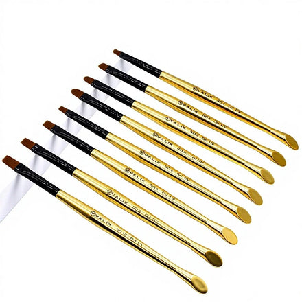 Professional Nail Art Design Brushes Poly Gel Brush Oval Flat Nail Brush #4 #6 #8 #10 for Nail Art Design