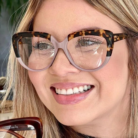 2022 Fashion Cat Eye Glasses Frame Women Anti Blue Light Eyeglasses Optical Vintage TR90 Eyeglasses Frames