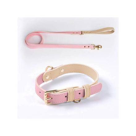 Durable Portable Pet Dog Collar for Puppy Fashion Multi-colors Leather Pet Collar for Dogs and Cats