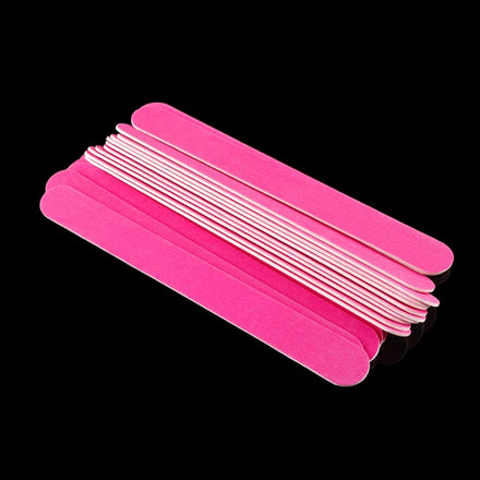 Colorful Straight Wooden & Emery Double-Sided Disposable Cheap Nail Files for Manicure Salon Tool with Custom Logo