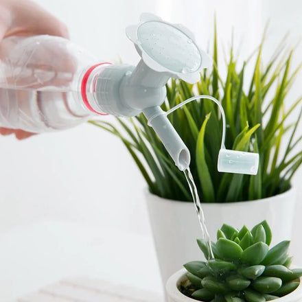 2In1 Plastic Sprinkler Nozzle For Lawn Flower Plant Water Bottle Watering Cans Sprinkler