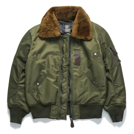 Wholesale ODM Men Mandarin Collar Bomber Jacket Custom Logo Winter Fill Tactical Green Warm Windproof PU Coated Hooded Coat