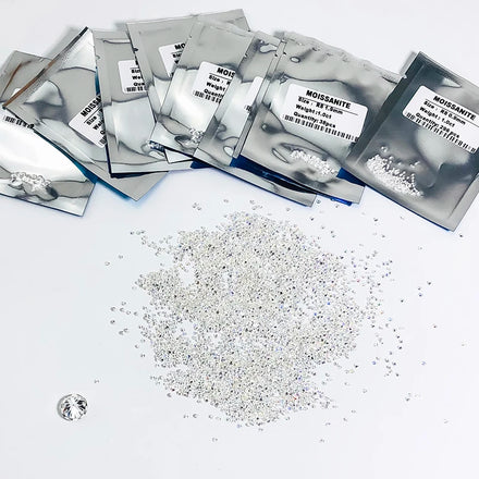 White Round Loose Moissanite Stones DEF 8H&A 0.7-2.9mm Jeveiry Use 1carat Moissannite Factory Wholesale
