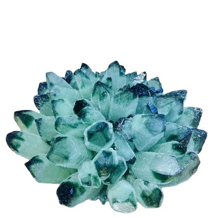 Wholesale Natural Healing Crystal Gemstone Big Ghost Cluster Green Phantom Quartz Cluster Decoration
