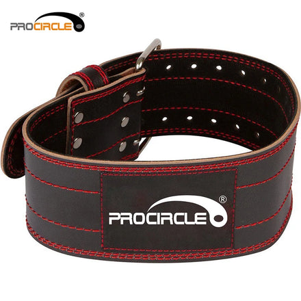 Hot Sale ProCircle Customized High-Density Soft Cushion Leather/PU Weight Lifting Belt Custom Color Logo for Waist Protection