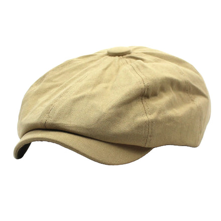 New Fashion Unisex Cotton Berets Retro Classic Solid Color Cap Painter's Cross Border Octagonal Hat